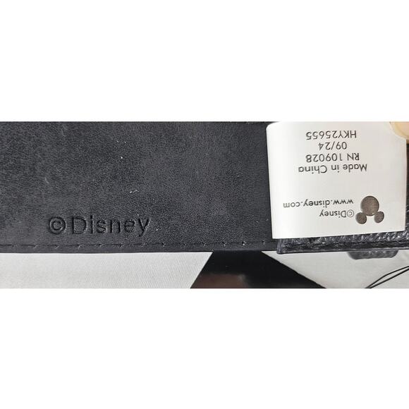 DISNEY 2024 MINNIE MOUSE BLACK VEGAN LEATHER BELT – POLISHED BOW BUCKLE - SIZE M - Picture 5 of 9